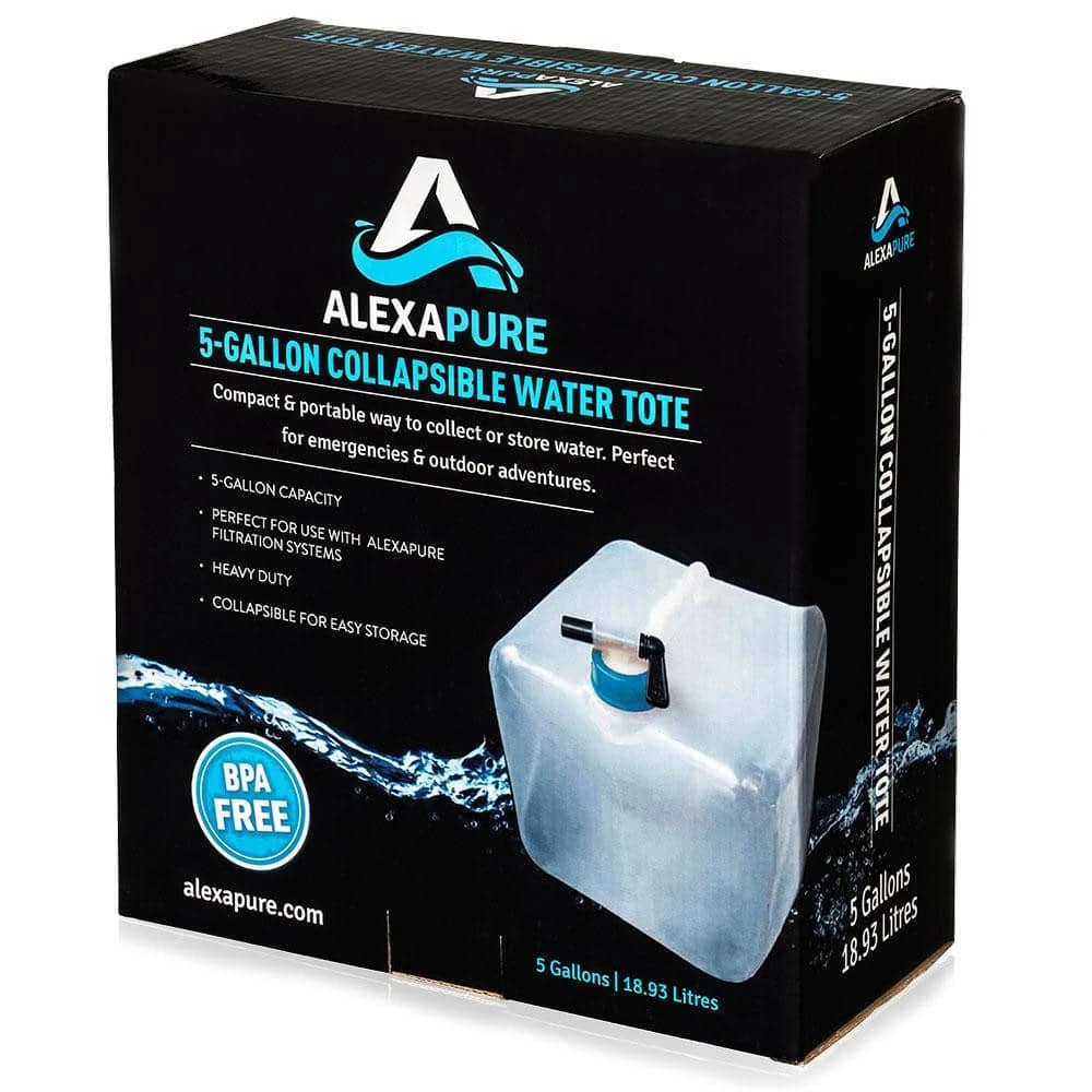 Alexapure 5-gallon collapsible water container