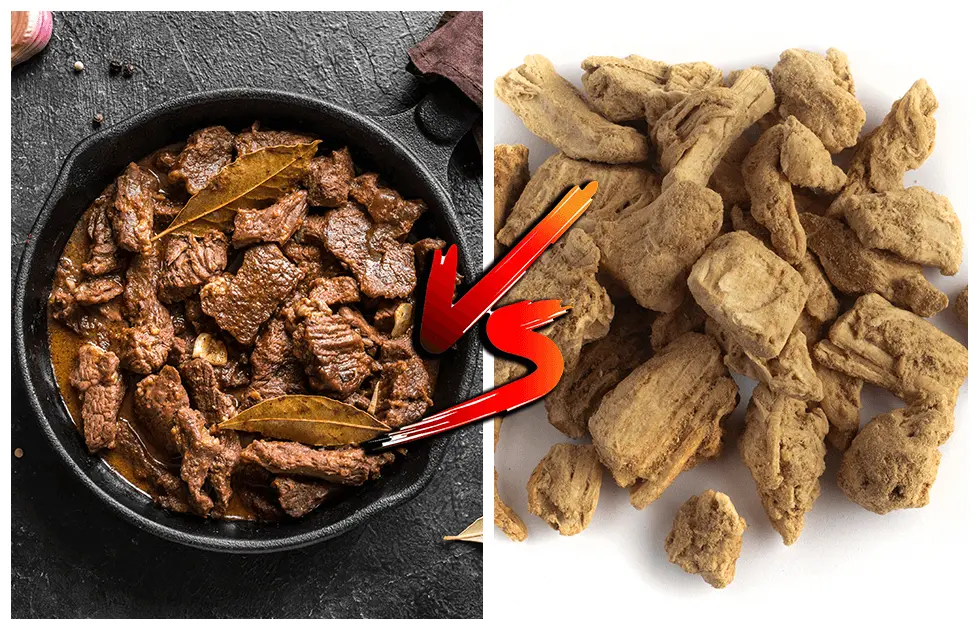 Cooked, seasoned, sauced VS freeze dried beef