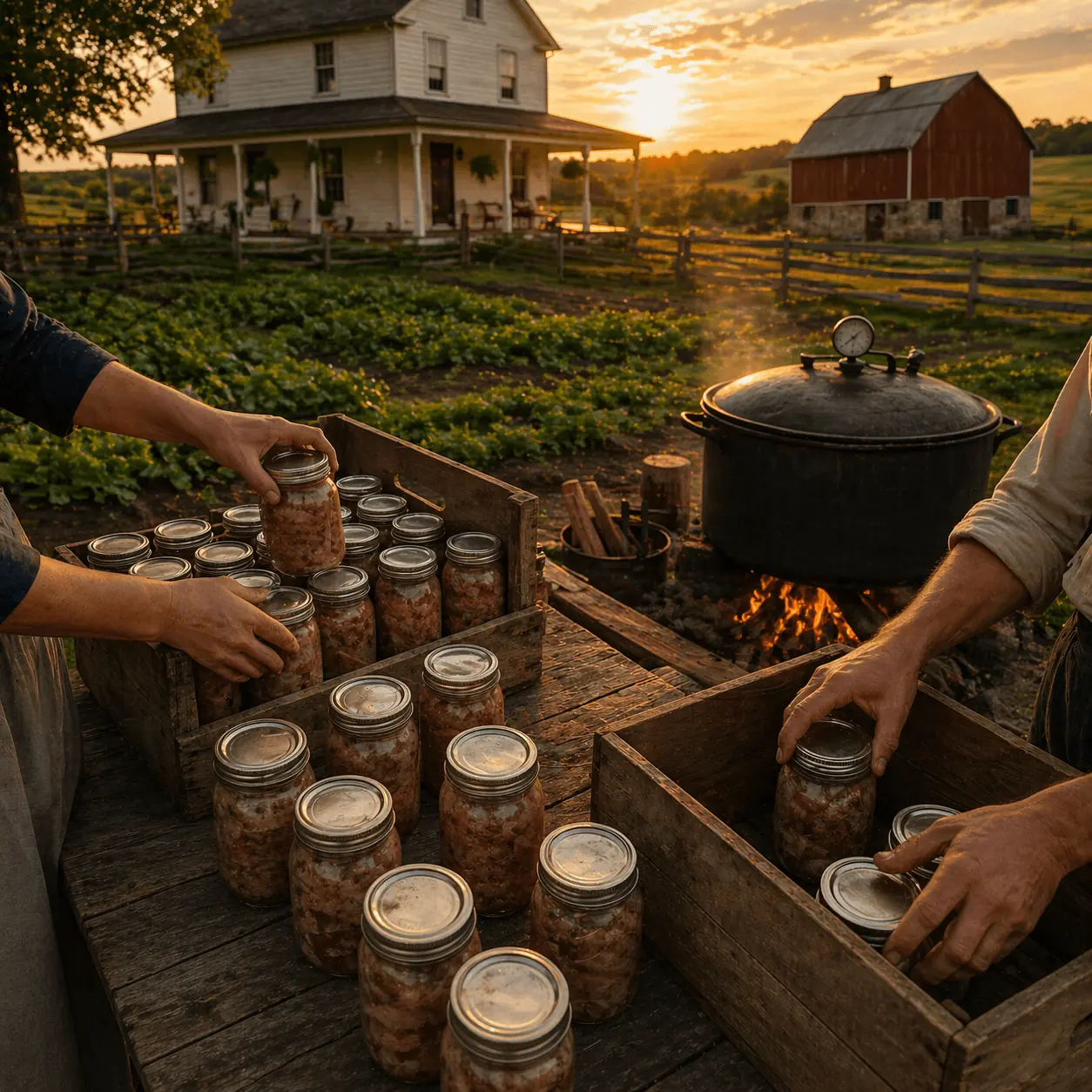 Amish family farm